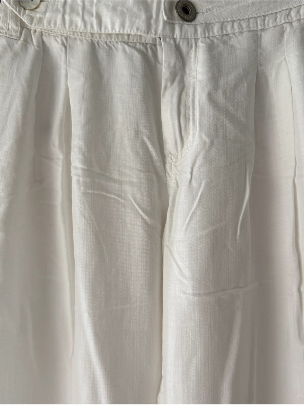 GUESS Los Angeles White Wide-Leg Pants, Size 29 - Picture 3 of 5